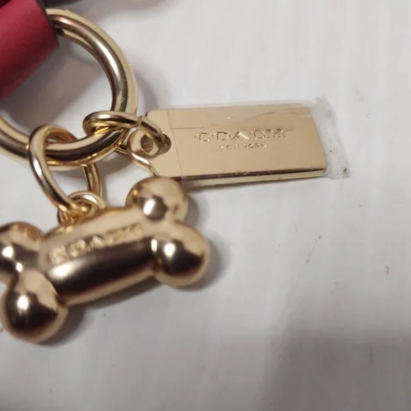 COACH Dog Pet Collar Large New Boxed KHAKI SADDLE CH154 20” - Picture 10 of 10